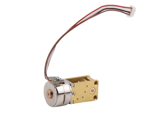 15mm stepper motor with worm gearbox for deceleration, with selectable reduction ratio