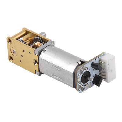 5000-30000RPM Worm Gearbox N20 DC Motor With Custom Encoder