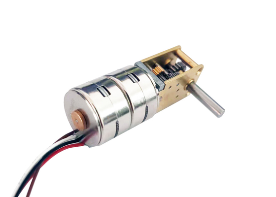 15mm high torque multi gear ratio double layered deceleration stepper motor with worm gearbox